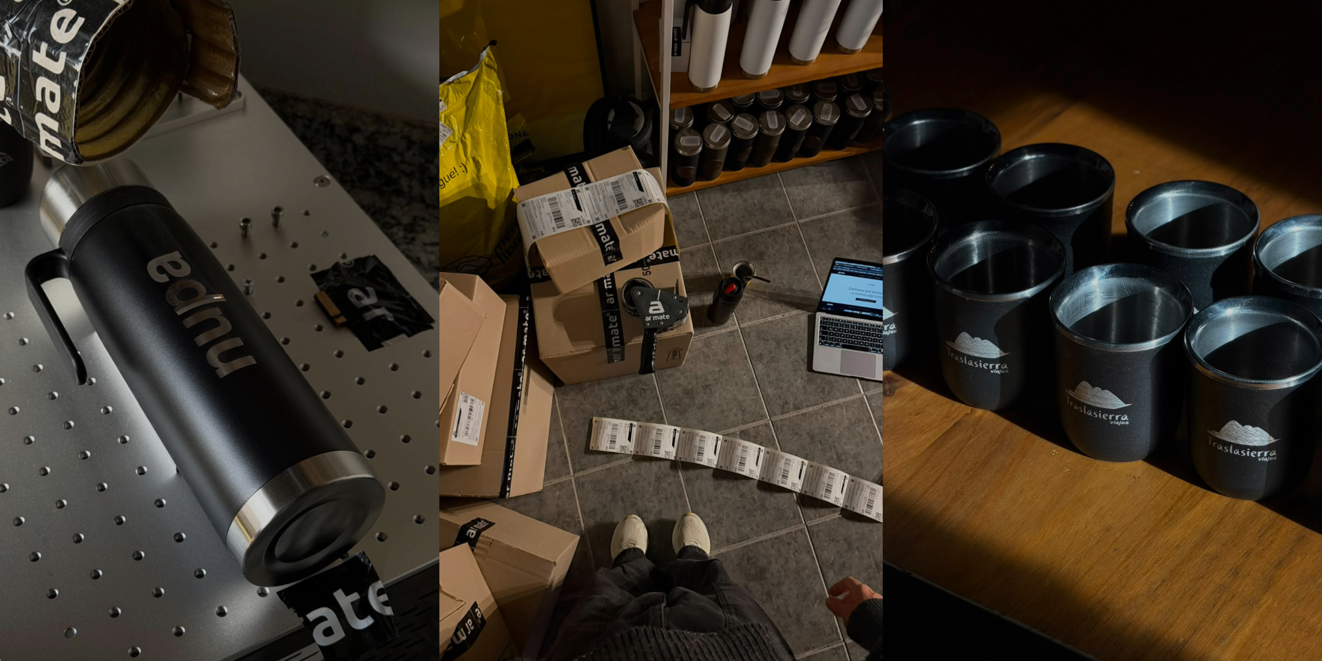 Collage Ar Mate: grabado láser, envíos y mates personalizados